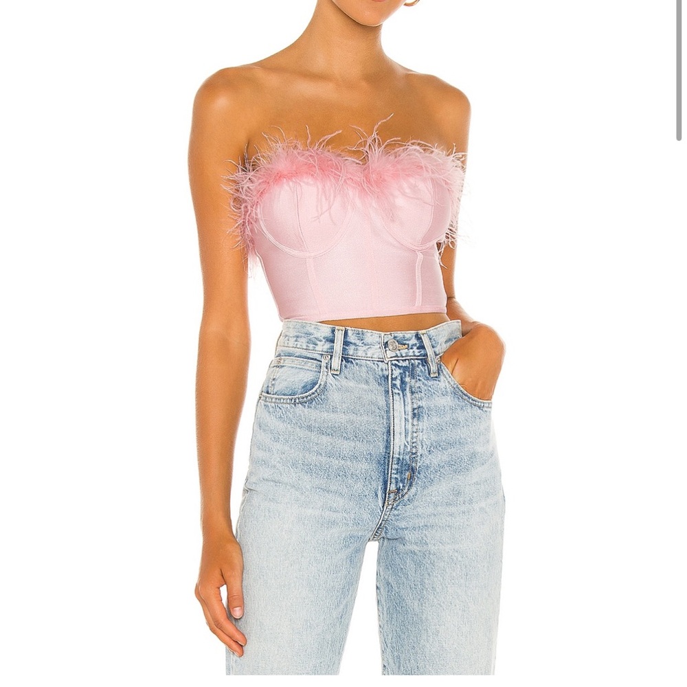 Ramona Bustier Top in Blush